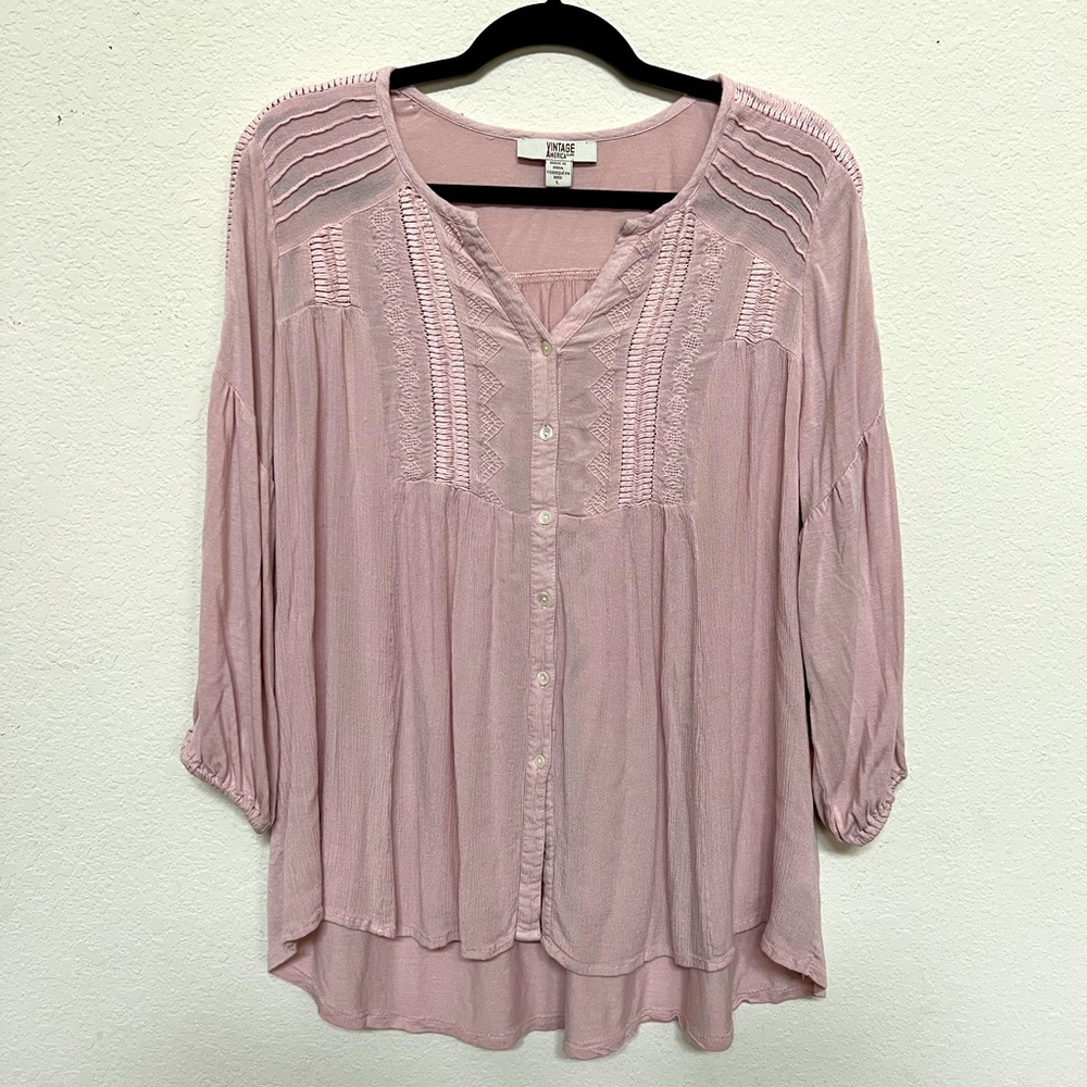 Dusty Rose colored blouse